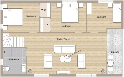 1700 sq ft House Plan