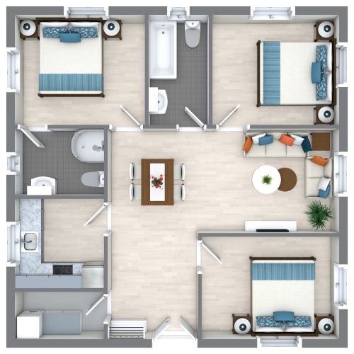 30x30 House Plan