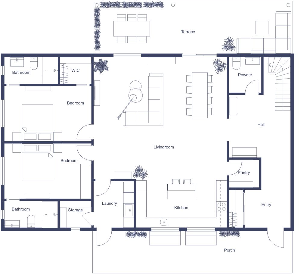 3500 sq ft 2D House Plan
