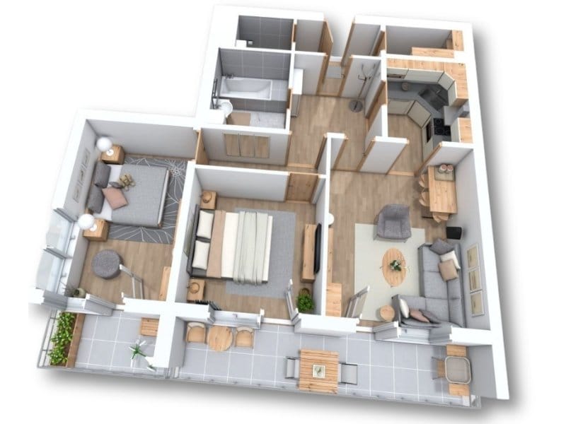 Create 3D floor plans in minutes.
