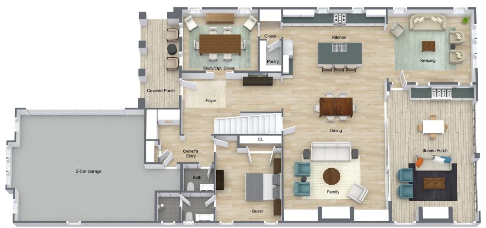 4 Bedroom 2 Story House Plan
