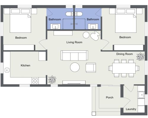40x30 House Plan