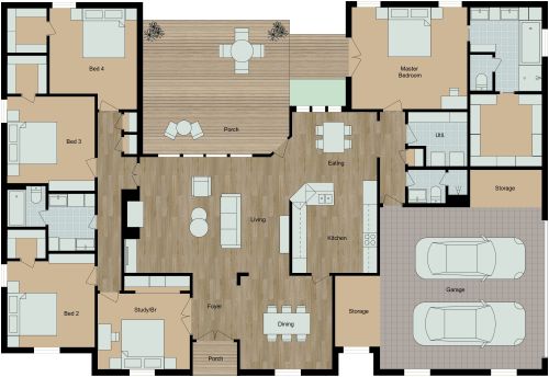 5 Bedroom Home With Double Garage