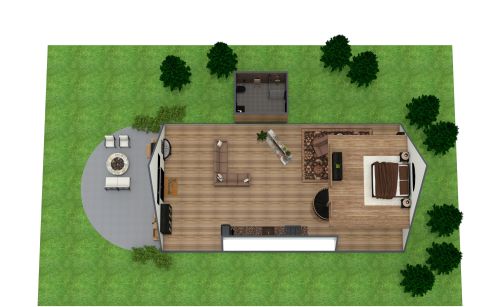 A Frame House Plan