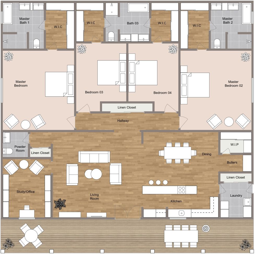 Barndominium Design 2D Floor Plan