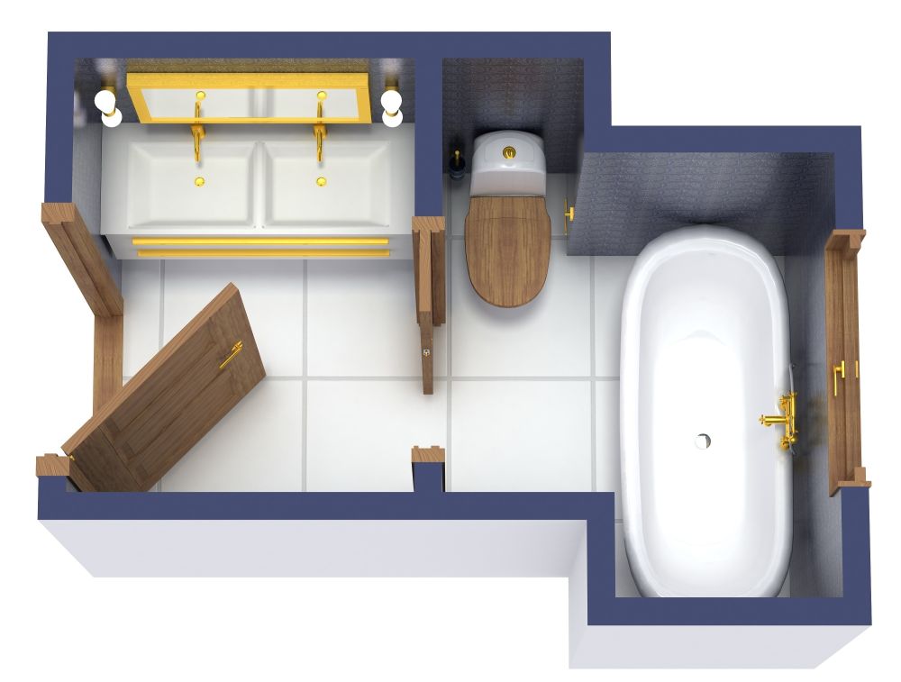 Mid-Century Modern 3/4 Bath