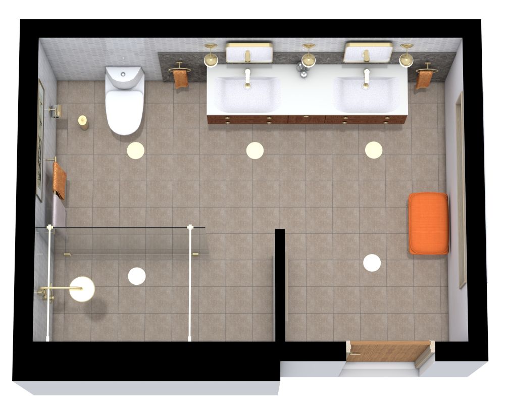 Big Bathroom Floor Plan