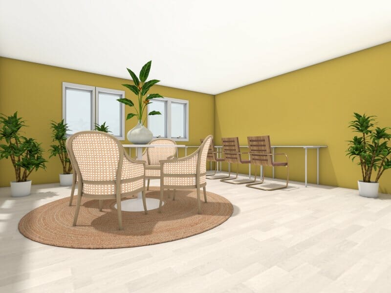 3D Photo of a bonus room interior design idea. 