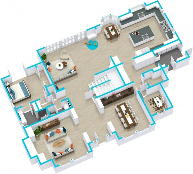 Branded Matterport 3D floor plan