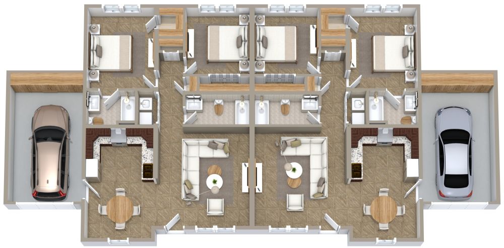 Duplex House Plan