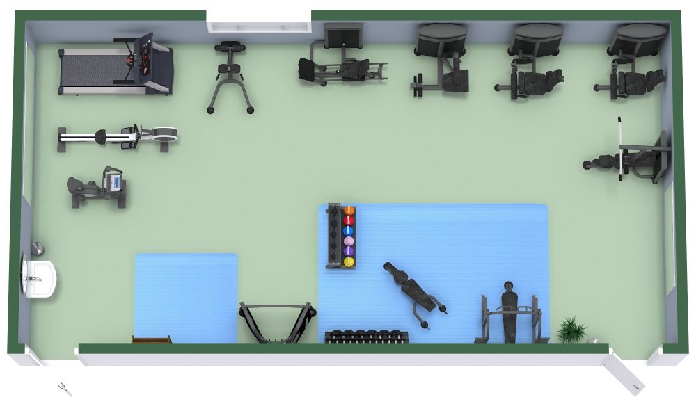 Fresh Hotel Gym Design Idea