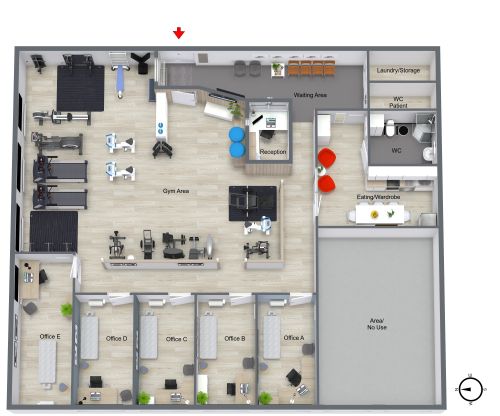 Gym Floor Plan With Offices