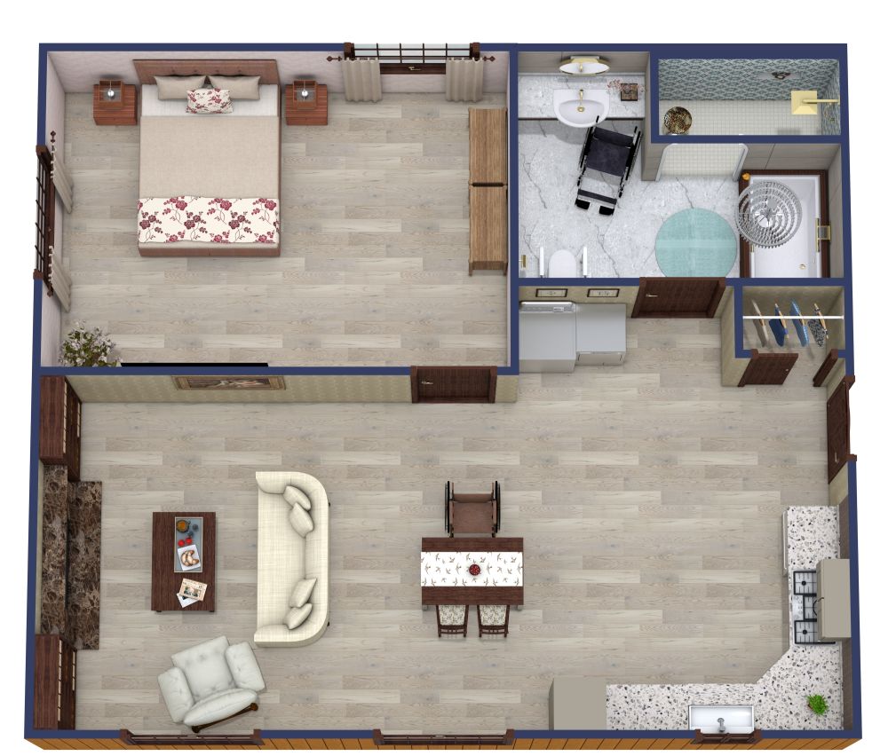 Handicap Accessible Home Floor Plan