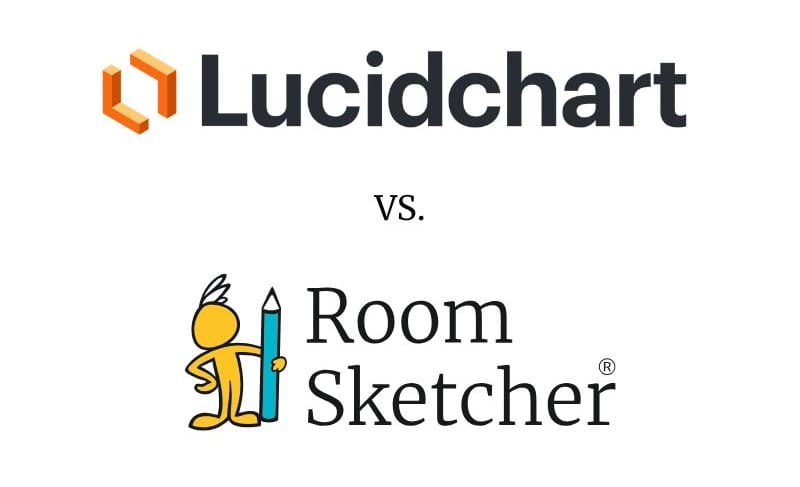 Lucidchart vs RoomSketcher logos