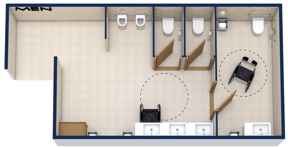 Men's ADA Bathroom