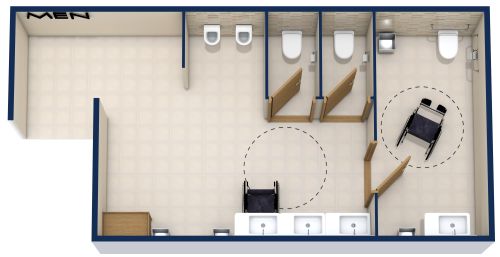 Men's ADA Bathroom