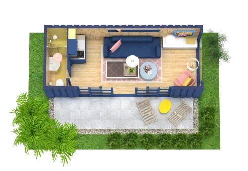 Mid-Century Tiny House Plan