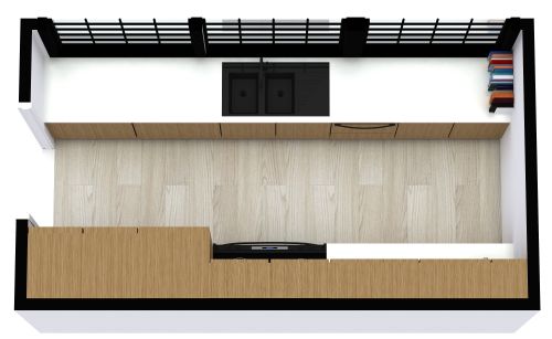 Modern Galley Kitchen
