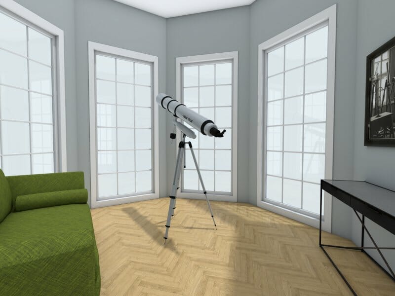 3D Photo of an observatory room.