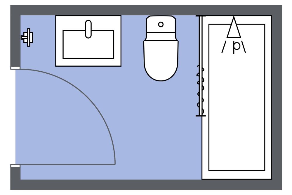 2d Rectangular Southwestern Bathroom