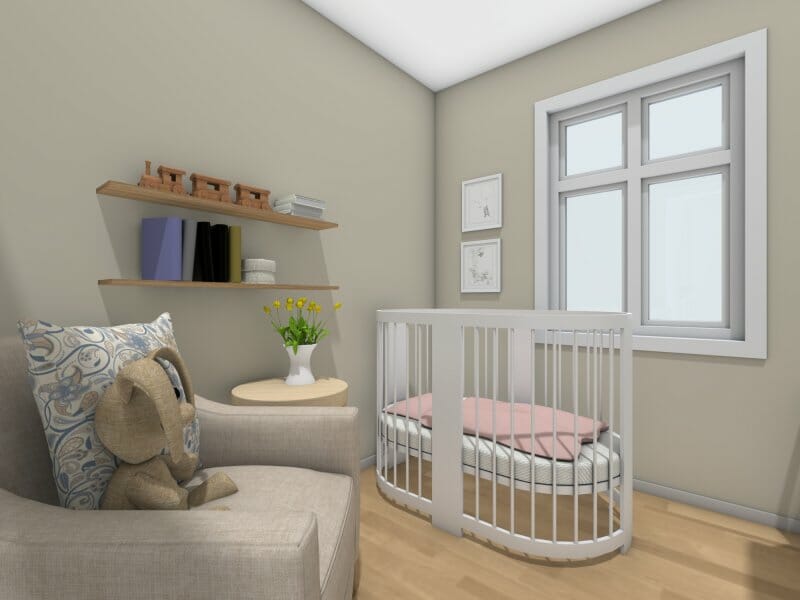 3D Photo of a nursery.
