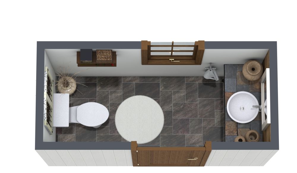 Rustic Powder Room