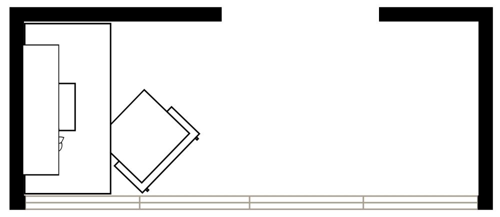 Small Office 2D Floor Plan