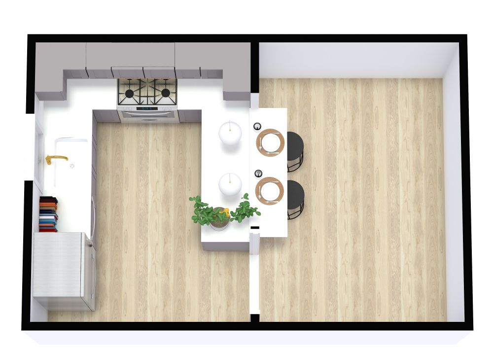 U-shaped Kitchen Design